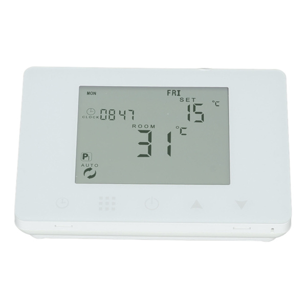 Trådløs RF temperaturkontroll Programmerbar LCD-bakgrunnsbelyst display Smart elektrisk varmetermostat