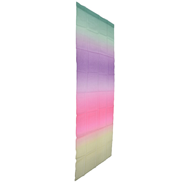 1x2,7m Gradient Fönstergas Voile Gardiner Moderna Tulle Gardiner för Sovrum Lekrum Nedre Bönpasta