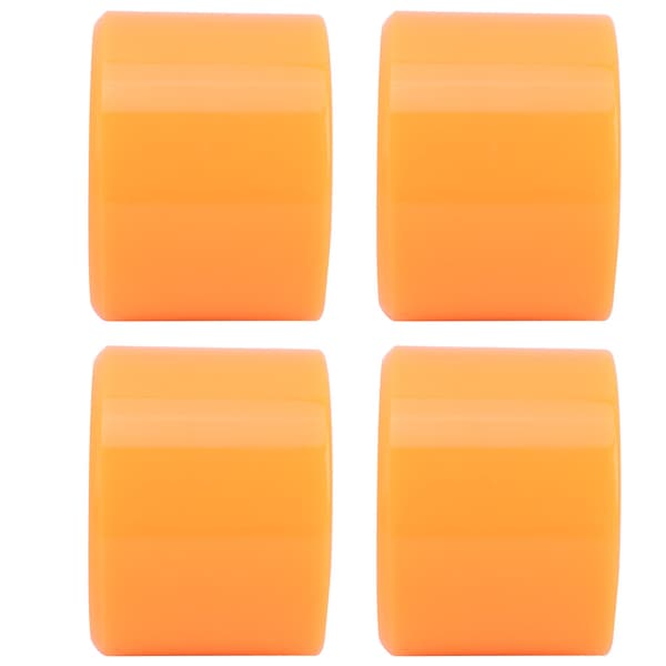 4 STK/Sæt Skateboard Høj Elastisk Farverig PU Hjul Tilbehør til De Fleste Skateboards Orange