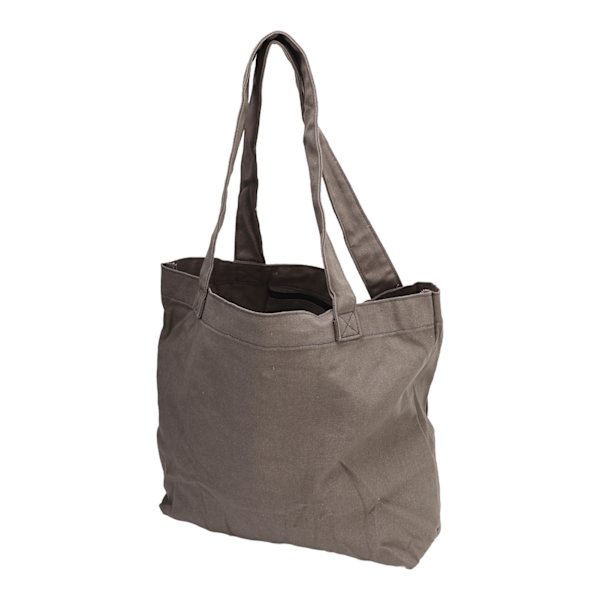 Yogamatta Bärväska Bärbar förvaring Canvas Carryall Axelväska 2 lager med dragkedja Grå