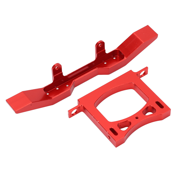 RC Metallipuskuri Etu Taka Auto Suojaussarja Alumiini WPL B14 B16 Q60 Q61 1/16 Kauko-ohjattava Auto Punainen