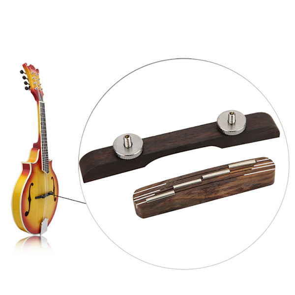 Gitar Bridge Rosewood 4-strengs delikat mandolin musikkinstrument tilbehørRose farge