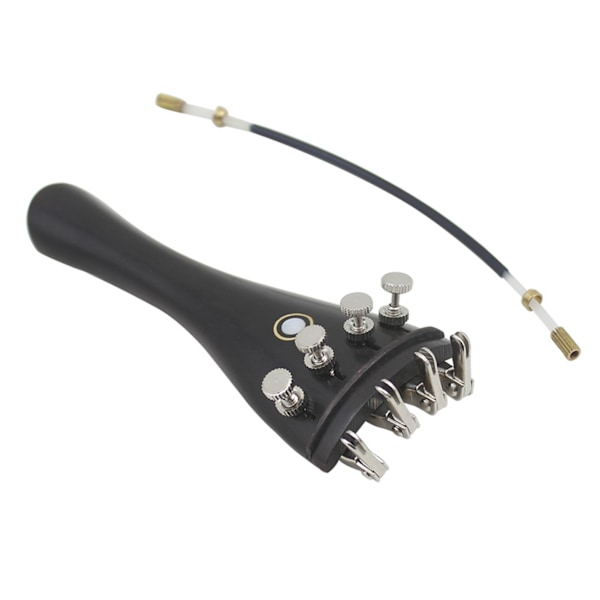 3 in 1 Ebony Tailpiece ja köysihienovirittimet -setti 4/3 4/4 viulun varaosalle