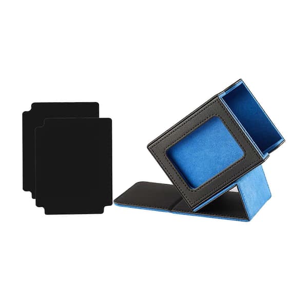 Kortlekslåda Robust Baseballkort Samlarkortsfodral Kortförvaringslåd Black Blue