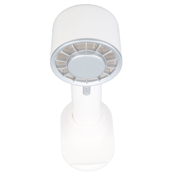 Mini Håndholdt Ventilator USB Opladning 2200mAh Batteri Bærbar Håndholdt Ventilator med Halvleder Køleplade til Sommer Hvid