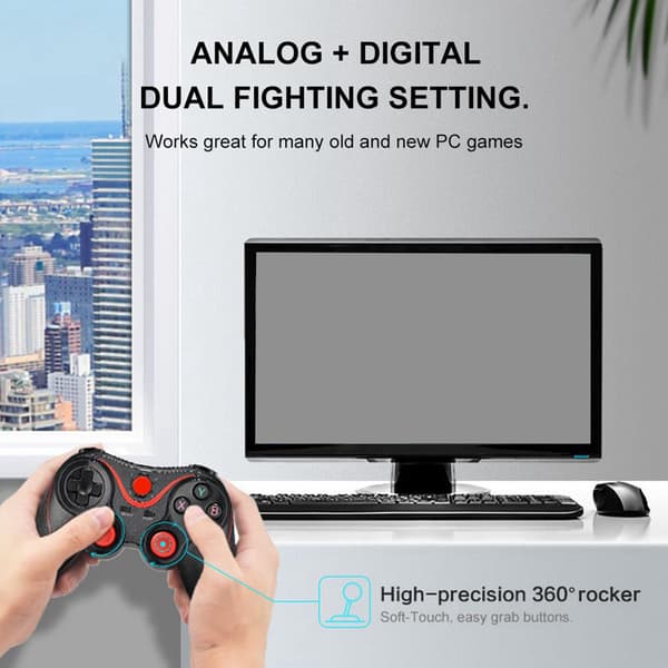 Trådløs Controller Spilcontroller Bluetooth Gamepad Universal Gamepad Kompatibel til Android Tablet