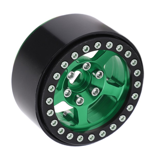 1.9 Tuuman Beadlock Vanteet Alumiiniseos 5 Reikä Hopea Vanteet Tahraamattomat Lukitusrenkaat RC-Vanteet Pyörän Navat Fluoresoiva Vihreä