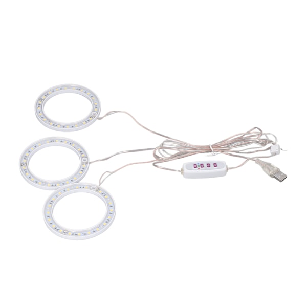 LED växtväxtlampor Full Spectrum USB Växande Ljus Timing 5 Nivåer Dimning för inomhusväxt Växande Naturligt Ljus