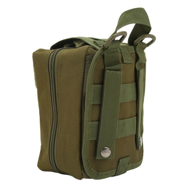 Nylonbelte Molle midjeveske Multipurpose Outdoor Emergency Survival Molle-veske for fotturer fjellklatring OD Grønn