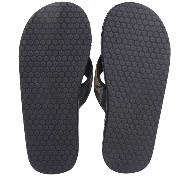 Sommar lättviktsflipflops flerlagers halkskydd tofflor EVA flipflops svart botten(44 )
