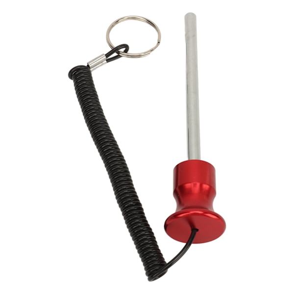 Viktmaskin Pin Magnetisk 8x125mm med Dragrep Viktmagasin Väljare Pinne för Styrketränings Tillbehör Träning Röd