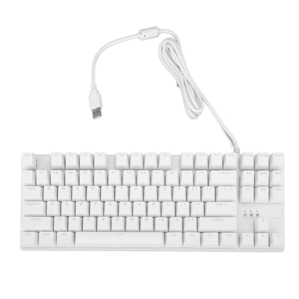 87 Nyckel Mekaniskt tangentbord Blå Switch Ergonomisk design Responsivt professionellt trådbundet speltangentbord för bärbar dator
