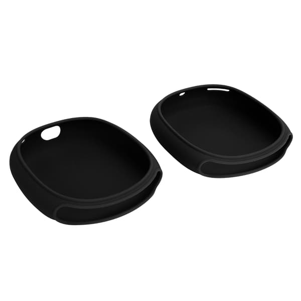 Silikon Bluetooth Headsetfodral Dammtätt Stötsäkert Skyddsfodral för IOS Earphone Max Svart