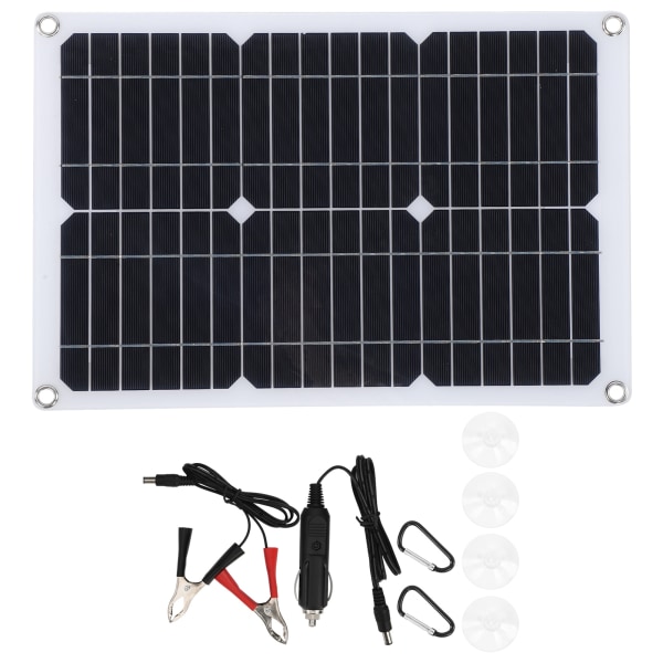 20W 18V monokrystallinsk silicium solenergi cellepanel udendørs telefon bil batterioplader