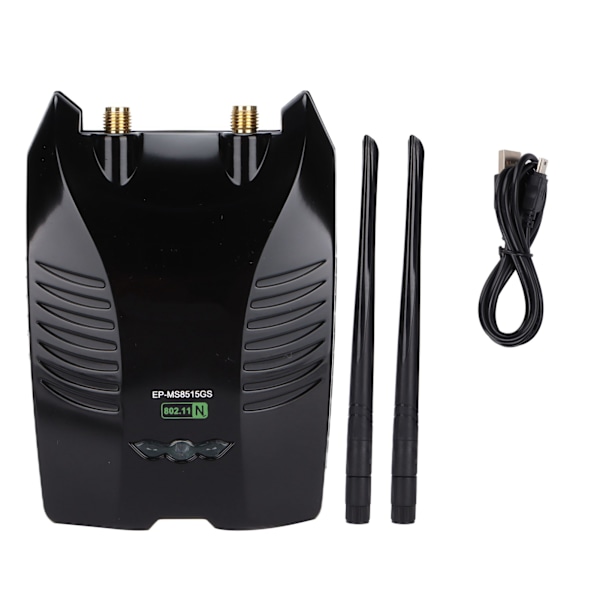 WiFi-adapter 300 Mbps 6dBi Dobbelt Antenne Høy Effekt Følsomhet Stabil Varig Ralink Chip USB Nettverkskort