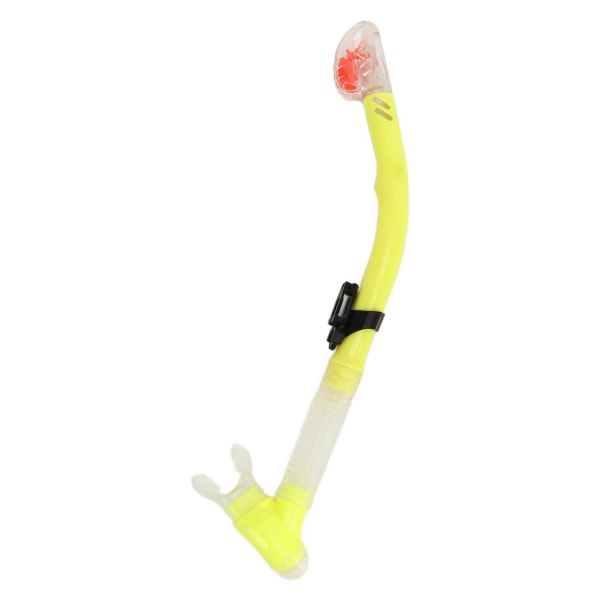 Tør Snorkelrør PVC Silikone Let Vejrtrækning Letvægts Svømmesnorkelrør til Dykkeentusiaster Gul