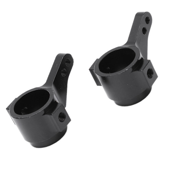 2 stk. Styrekopper Aluminium Legering RC Bil Erstatningsdeler Tilbehør for TAMIYA CC01 Svart