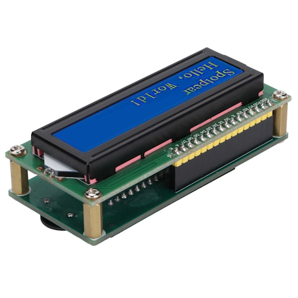 LCD-displaymodul 1602 Skärm Utbyggnadskort Tillbehör för Raspberry Pi Pico I2C Seriell Port