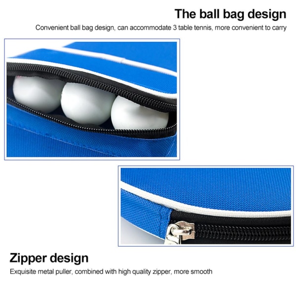 Racketbärväska med bollförvaringsficka Case Cover Vattentätt innerskydd