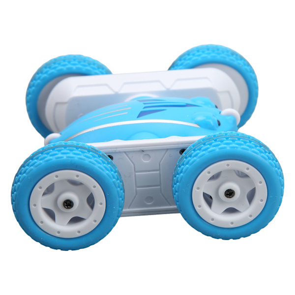 2,4 GHz Stunt RC Bil 360° Rotation Anti-kollision Fjernbetjening Elektrisk Mini Dobbeltsidet Stunt Bil Blå