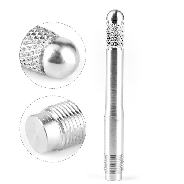 Dækpositioneringsstift Hjulmontering Fjernelse Justeringsværktøj Møtrik Bolt Ører M14x1.25 Universal Sølv