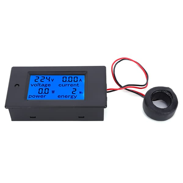 TSPZEM-061 Multifunksjonell LCD Digital AC Spenning Strøm Effekt Energimåler Tester