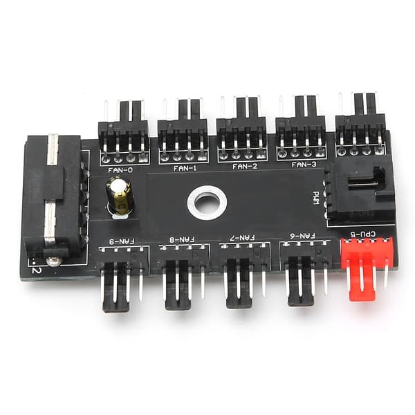4-Pin PWM-blæserhub strømforsyningsadapterkabel 1 til 10 splitter CPU-køling IDE-port