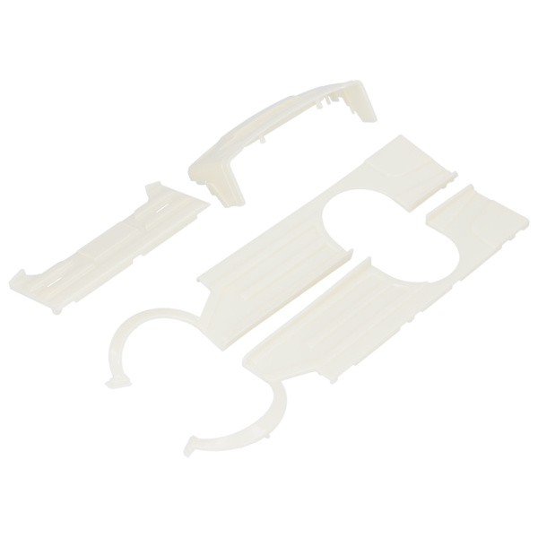 RC-auton korin matala koristeellinen peiteventti, muokatut osat WPL D12:lle (Beige)