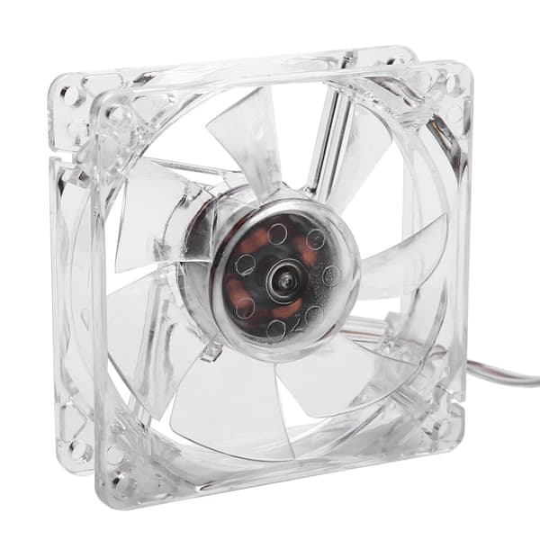 8 cm USB Farverig Lys Gennemsigtig Køleventilator 5V CPU Køleventilator Til PC Computer