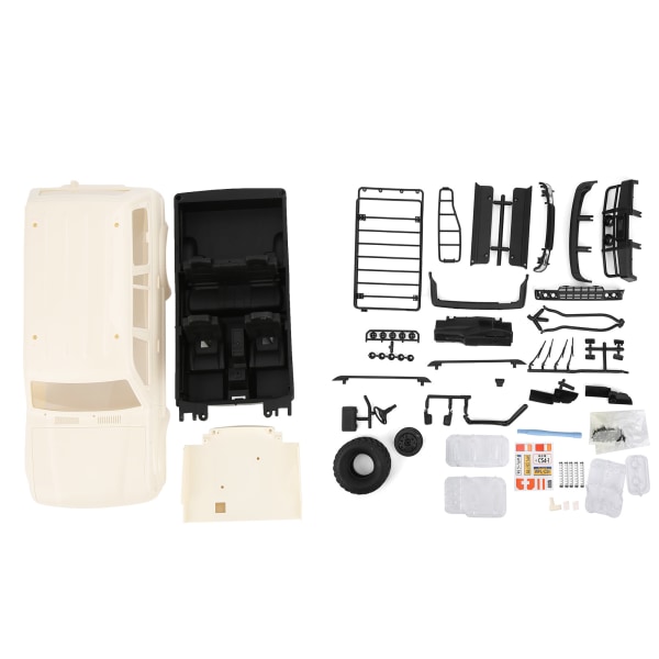 LC80 muovinen runkokuoren päivityksen vaihtotarvike Sopivuus WPL 1/16 C14 C24 RC CarCompetitionVersion