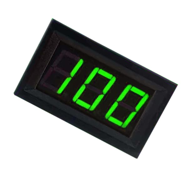 Digital Voltmeter 0.56in 3-leder spændingsmåler tester LED-display 0-100V tilbehør grøn