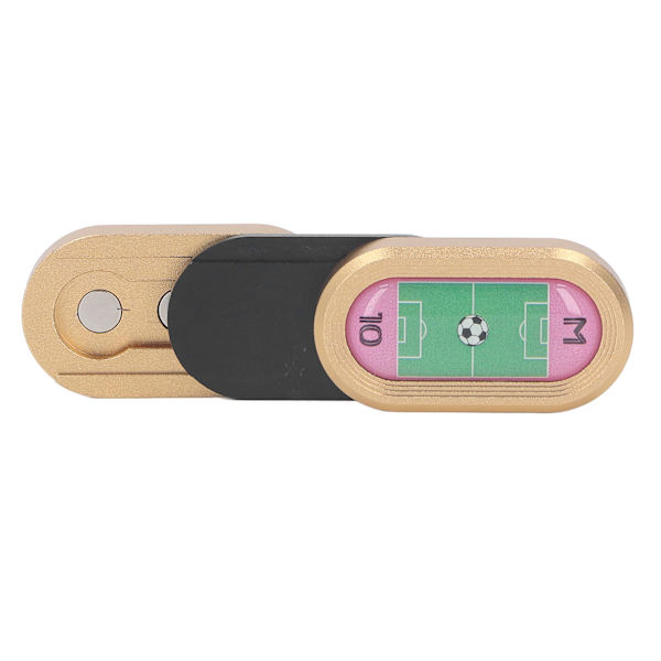 3-lags Push Card Slider Legetøj Fodboldbane Mønster Aluminium Legering Reduceret Stress Magnetisk Haptisk Slider Legetøj Guld