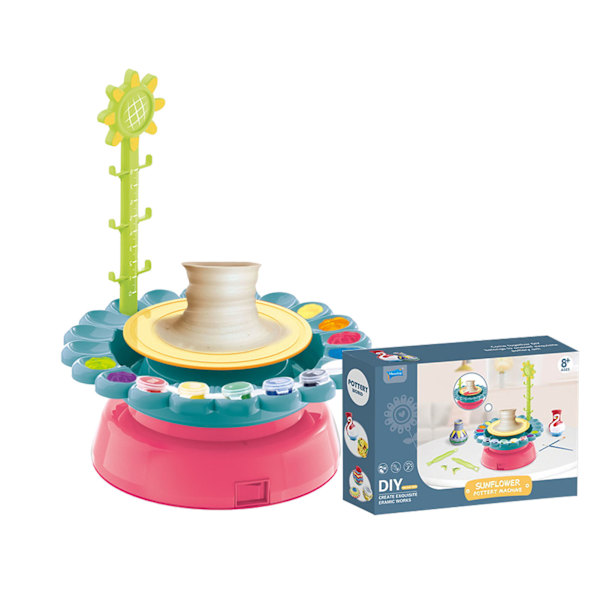 Lasten savenvalmistussarja DIY Rich Color Educational Craft Activity Clay Modelling Air Dry Pottery Machine Green Red