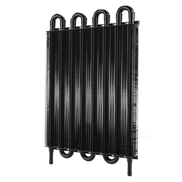 Universal gearkasseoliekøler radiator bil modificerede dele 8 rækker sort