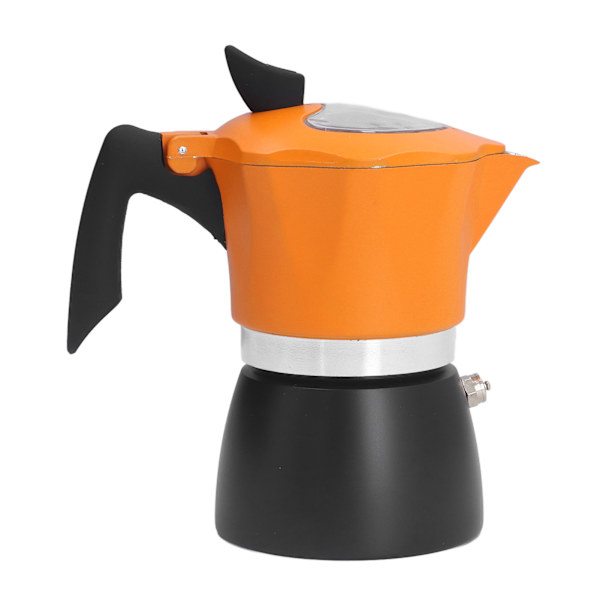 Kaffetillverkare 150ML Klassisk Italiensk Stil Dubbel Färg Aluminium Moka Spis Kaffetillverkare för Resor Hemmakontor