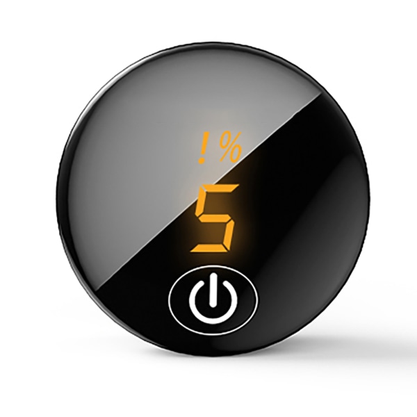 Voltmeter DC digitaalisen näytön LED-mittari kosketuskytkimellä näytön akun jännitettä varten musta ja oranssi valo