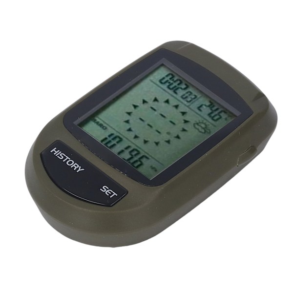 8 i 1 LCD Digital Display Altimeter Multifunktionell Höjd Temperatur Klocka Väder Monitor