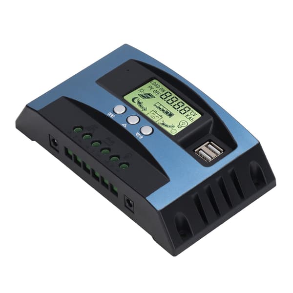 MPPT Solar Charge Controller 12V 24V Auto Identification LCD Display Dual USB Output Justerbar Solar Power Regulator 30A