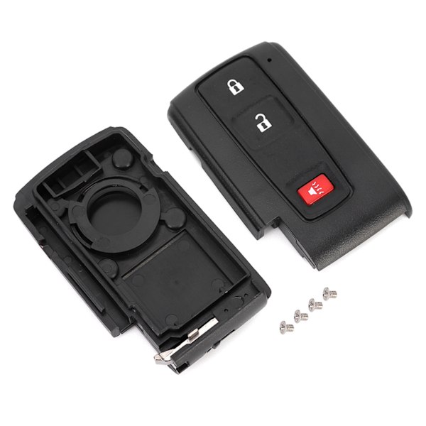 Bil 3-knapps fjernkontroll nøkkel fob etui deksel erstatning passer for Prius 2004-2009