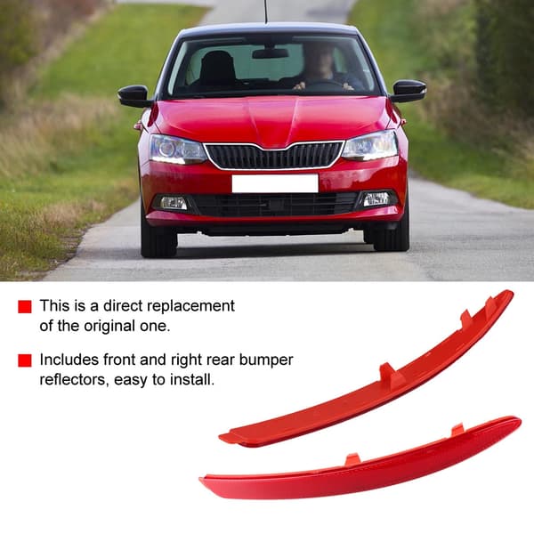 ABS Reflektor bakfanger par for Skoda Octavia 2010 2014