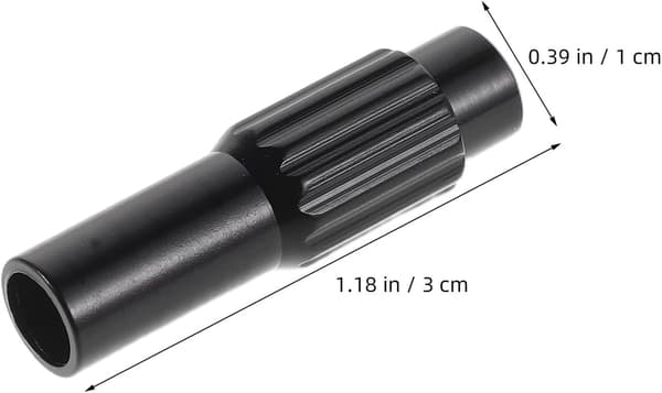 6 stk. Cykelgearjusteringsskruer Sort Aluminiumslegering Inline Strammer
