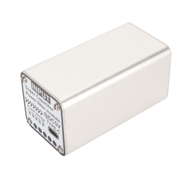 Kondensator Power Filter Modul Professionel aluminiumslegering Shell Type C Interface Power Filter Modul til RPi 5V