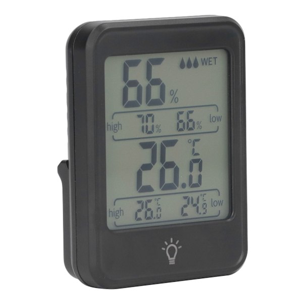 Digital termometer hygrometer professionell elektronisk fuktighetstemperaturmätare med LCD-display för inomhus utomhus