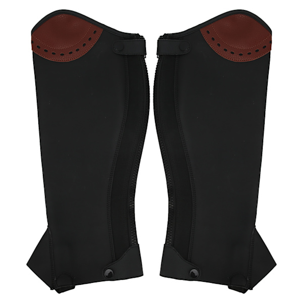 2st Läder Half Chaps Ridning Half Chaps Benskydd för vuxna L