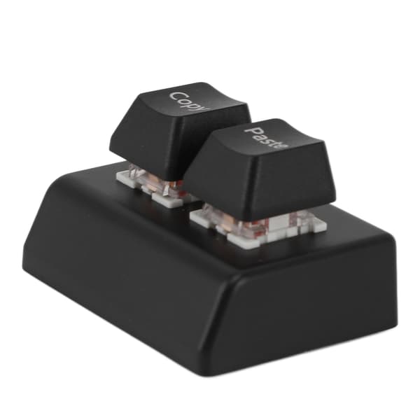 Programmerbart tastatur 2 taster Kopier Indsæt Rød Switch USB C-forbindelse Mini Mekanisk tastatur til Gaming Kontor Medier