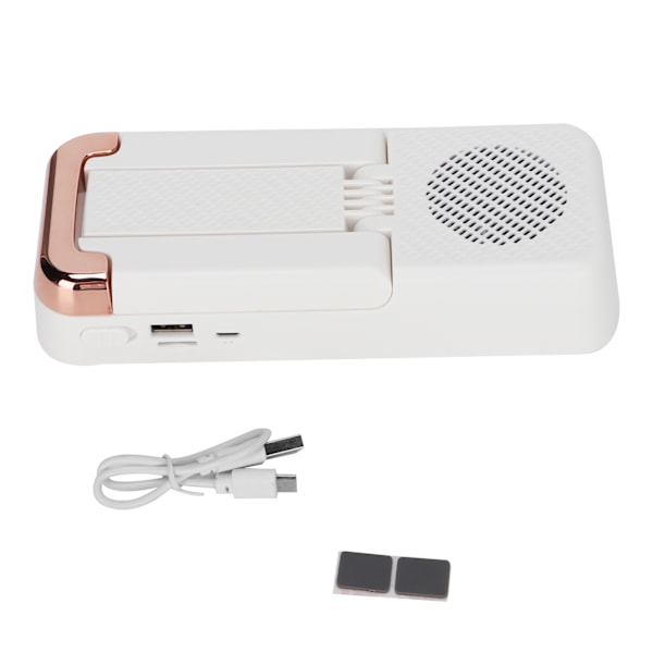 Mobiltelefonholder Bluetooth Højttaler Foldbar Bærbar Høj Effekt Bluetooth Højttaler Telefonholder Hvid