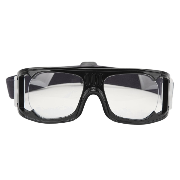 Sportsbrille Slagfast tågesikre sikkerhedsbasketballbriller med justerbart bånd til løbecykling Sort