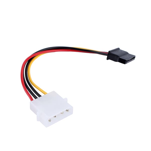 Ny 1 stk 4-Pin IDE til 15-Pin Serial ATA SATA Harddisk Strømadapterkabel