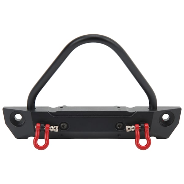 RC Bil Forreste Bumper Aluminium Legering Forreste Bumper med Lampe til AXIAL SCX10 90046 90047 1/10 RC Crawler Bil Sort