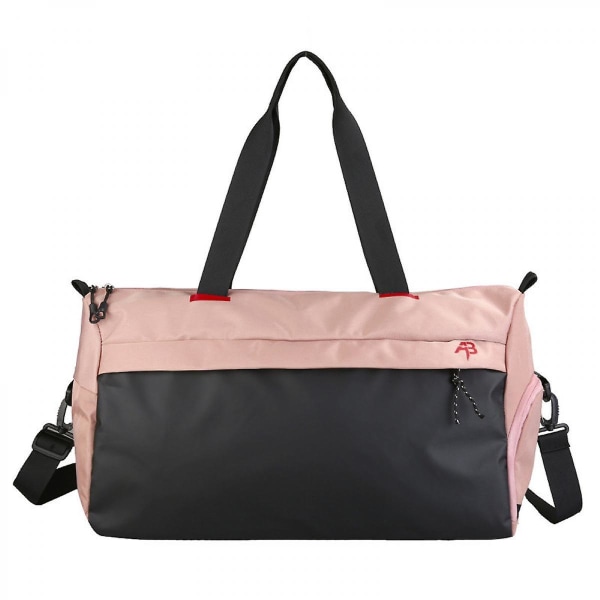 Stor kapacitet Farve Oxford Duffel Bag Vandtæt Sports Dry Wet Separation Duffel Bag Weekend Gym Bag (pink